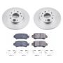 PowerStop CRK7741 Genuine Geomet Coated Rotor and Low-Dust Ceramic Brake Pad Kit