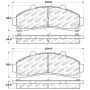 Stoptech 305.06520 Street Select Brake Pads - Rear