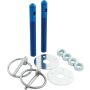 ALLSTAR PERFORMANCE ALL18482 Alum Hood Pin Kit 3/8in Blue