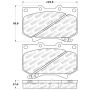 Stoptech 309.08120 Sport Brake Pads w/Shims and Hardware - Front