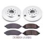 PowerStop CRK3051 Genuine Geomet Coated Rotor and Low-Dust Ceramic Brake Pad Kit