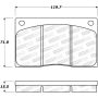 Stoptech 308.01350 Street Brake Pads