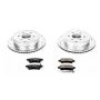 PowerStop K4621 Z23 Daily Driver Carbon-Fiber Ceramic Brake Pad and Drilled & Slotted Rotor Kit