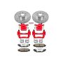 PowerStop KC4631-26 Z26 Street Performance Ceramic Brake Pad, Drilled Slotted Rotor, and Caliper Kit