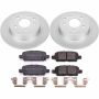 PowerStop CRK8335 Genuine Geomet Coated Rotor and Low-Dust Ceramic Brake Pad Kit