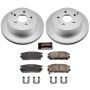 PowerStop CRK5558 Genuine Geomet Coated Rotor and Low-Dust Ceramic Brake Pad Kit