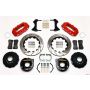 Wilwood 140-10943-DR AERO4 Rear P-Brake Kit 14.00in Drilled Red Chevy 12 Bolt w/ C-Clips