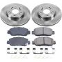 PowerStop KOE7345 OE Stock Replacement Low-Dust Ceramic Brake Pad and Rotor Kit