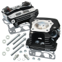 S&S Cycle 90-1106 99-05 BT Super Stock 89cc Cylinder Head Kit - Black Wrinkle