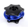NRG SRK-R200BK-BL Race Short Hub Datsun - Black Body Blue Ring