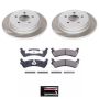 PowerStop SC5570 Semi-Coated Rotor and Low-Dust Ceramic Brake Pad Kit