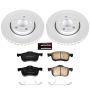 PowerStop CRK3004 Genuine Geomet Coated Rotor and Carbon-Fiber Ceramic Brake Pad Kit