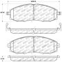 Stoptech 309.08300 Sport Brake Pads w/Shims and Hardware - Front