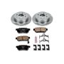 PowerStop KOE408 OE Stock Replacement Low-Dust Ceramic Brake Pad and Rotor Kit