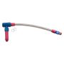 Russell 641250 Performance -6 AN to 3/8in Female NPT ProFlex Demon Carb Dual Inlet Carb Kit (Red/Blue)