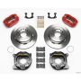 Wilwood 140-13206-R Dynapro Dust-Boot P/S Park Brake Kit Red Small Ford 2.50in Offset