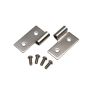 Kentrol 76-06 JEEP CJ Wrangler YJ/TJ Lower Door Hinge Pair - Polished Silver