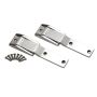 Kentrol 97-04 Jeep Wrangler TJ Tailgate Hinge Pair - Polished Silver