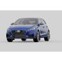 Rally Armor MF59-UR-BLK/PBL Black Mud Flap/Performance Blue Logo