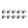 QUICKCAR RACING PRODUCTS QRP66-850 Alum Line Clamps 1/4in 10pk