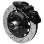 Wilwood 140-16459-D 63-87 C10 CPP Spindle AERO6 Front BBK 14in Drilled/Slotted 6x5.5 BC - Black