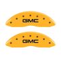 MGP 2 Caliper Covers Engraved Front GMC Yellow Finish Black Characters 2004 GMC Canyon
