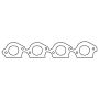 Cometic Gasket C5418-064 Cometic Chevy Mark-IV BB V8 .064in ArmorCore Exhaust Mani Gskt Set-Brodix Big Duke/Head Hunter Heads