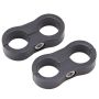 Russell 654313 Hose Separator for -8 Braided Hose - Black Anodized (2 Pack)