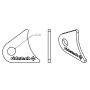 Ridetech 90000155 Small rear tab for Tri Link, uncoated. For mounting upper bar to axle.
