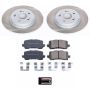 PowerStop SC7903 Semi-Coated Rotor and Low-Dust Ceramic Brake Pad Kit