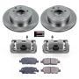 PowerStop KCOE7881 OE Stock Replacement Low-Dust Ceramic Brake Pad, Rotor and Caliper Kit