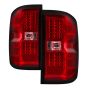 xTune Chevy 1500 14-16 / Silverado 2500HD/3500HD LED Tail Lights - Red Clear ALT-JH-CS14-LED-RC