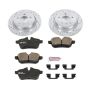 PowerStop K6419 Z23 Daily Driver Carbon-Fiber Ceramic Brake Pad and Drilled & Slotted Rotor Kit