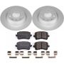 PowerStop CRK7324 Genuine Geomet Coated Rotor and Carbon-Fiber Ceramic Brake Pad Kit