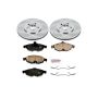 PowerStop KOE1684 OE Stock Replacement Low-Dust Ceramic Brake Pad and Rotor Kit