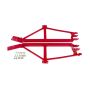 BMR Suspension SFC020R BMR 93-02 F-Body Non-Convertible Weld-On 4-Point Subframe Connectors - Red