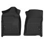 Husky Liners 07-12 Chevrolet Silverado/GMC Sierra Regular Cab WeatherBeater Black Floor Liners