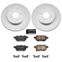 PowerStop CRK4737 Genuine Geomet Coated Rotor and Low-Dust Ceramic Brake Pad Kit