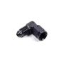 FRAGOLA FRG498102-BL #4 Female Swivel to Male 90 Degree Fitting Black