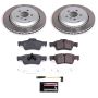 PowerStop SC6708 Semi-Coated Rotor and Low-Dust Ceramic Brake Pad Kit