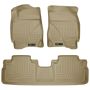 Husky Liners 09-12 Ford Escape/Mazda Tribute (Base/Hybrid) WeatherBeater Combo Tan Floor Liners