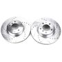 PowerStop EBR870XPR PowerStop Evolution Performance Drilled, Slotted & Plated Brake Rotor Pair