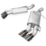 Stainless Works CA16RVMKPLBC 16-21 Camaro SS 3in Legend SW Connect Axle Back w/Valve - 4in Quad Black Tips