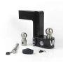Weigh Safe WS8-3-KA-CER-BLA 8in Drop Hitch w/Built-in Scale & 3in Shank (8K/21K GTWR) w/WS05 - Black Cerakote