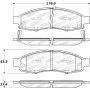 Stoptech 309.11830 Sport Brake Pads w/Shims and Hardware - Front