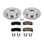 PowerStop KOE7752 OE Stock Replacement Low-Dust Ceramic Brake Pad and Rotor Kit