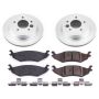 PowerStop CRK4579 Genuine Geomet Coated Rotor and Low-Dust Ceramic Brake Pad Kit