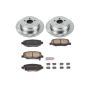 PowerStop KOE3046 OE Stock Replacement Low-Dust Ceramic Brake Pad and Rotor Kit