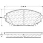 StopTech 07-18 Mazda CX-5/CX-7/CX-9 Street Brake Pads w/Hardware - Front