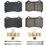 PowerStop 17-1053B PowerStop - Z17 Low-Dust Ceramic Brake Pads with Hardware
